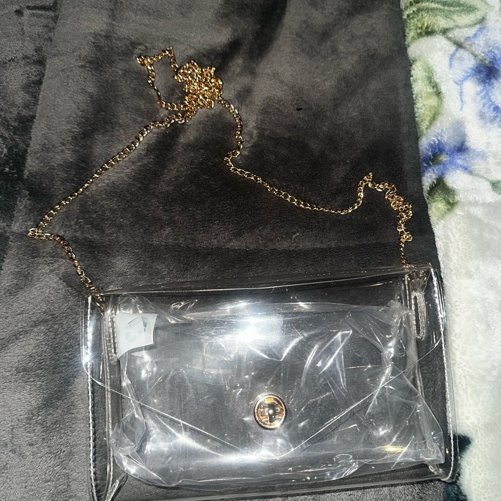 Transparent Chain Crossbody Bag